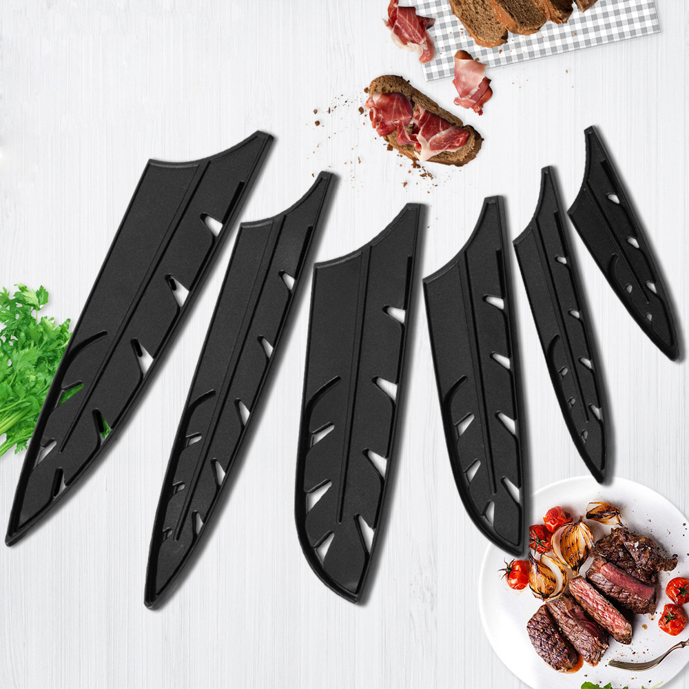 工厂户外塑料刀套千羽纹黑色刀具保护套菜刀水果厨师厨房塑料刀鞘