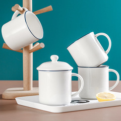 Vintage Cup, Old-Style Creative Nostalgic Tea Mug, Underglaze Large Capacity Ceramic Mugs, Gift