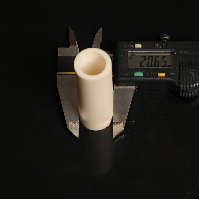 陶瓷刚玉管高纯度氧化铝陶瓷管放电管穿线上釉耐磨耐磨陶瓷管电子