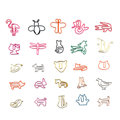 金属创意回形针源头工厂批发定制包塑异形造型回形针彩色小曲别针|ms