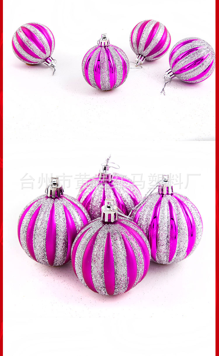 Nueva Bola de sandía Bola de calabaza BOLA DE Navidad Bola de galvanoplastia bola decorativa Bola de colores Bola de espejo mate brillante Bola de onda