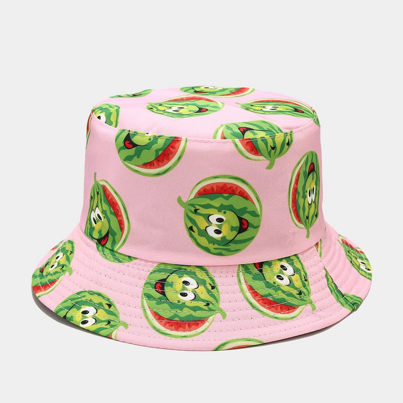 Unisex Casual Fruit Double-sided Flat Eaves Bucket Hat display picture 2