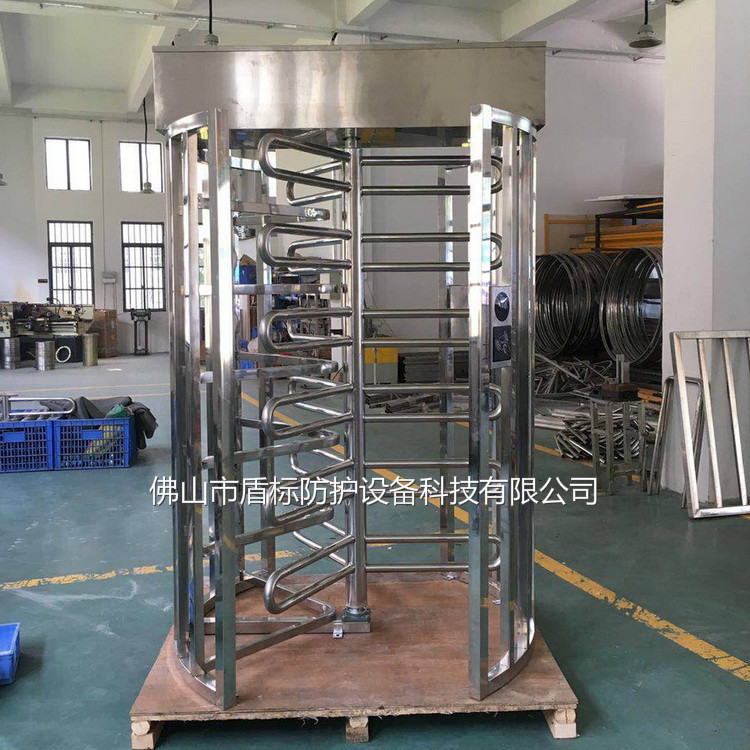 立式全高型辊闸门 弧形不锈钢电控旋转闸门 小区车站景区单向门禁