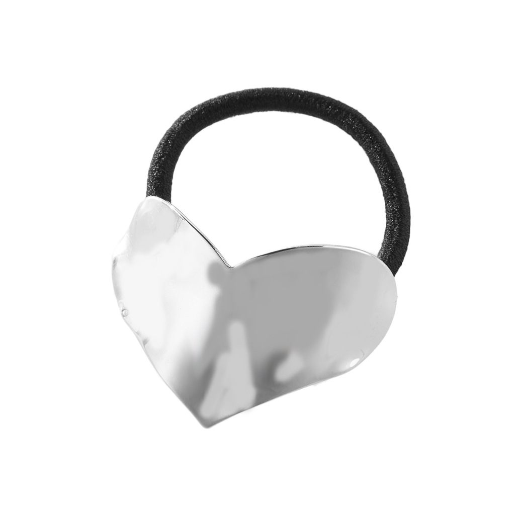 Women's Simple Style Heart Shape Alloy Hair Tie display picture 1