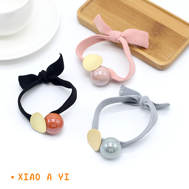 頭繩簡約糖果色豆豆橡皮筋發圈女網紅韓國甜美少女寬皮套馬尾發飾