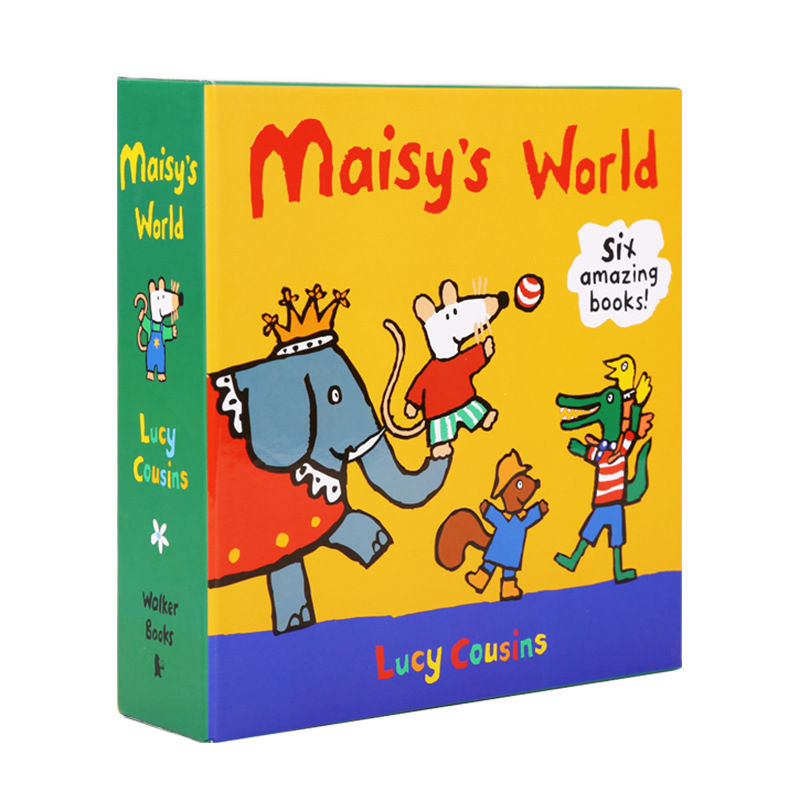 Little Been Click Reading Mouse Bobo Maisy Set6 Volumes Orange Box Click Reading Version Children's Book Picture Book