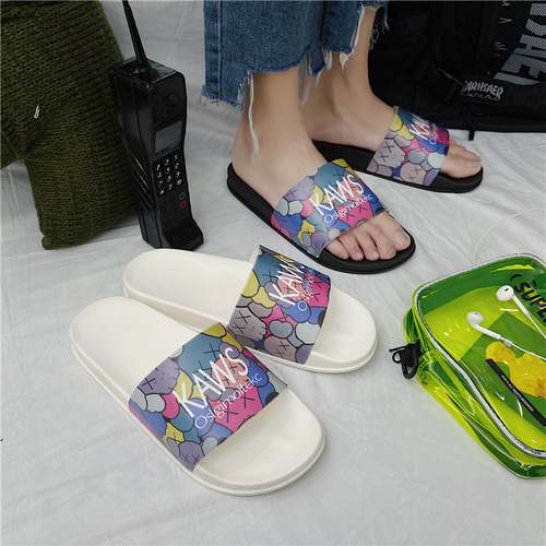 Sesame Summer Slippers Men's Trendy Outdoor Beach Flip Flop Fashion Personalized Sandals Korean Style Casual Outer Sandals