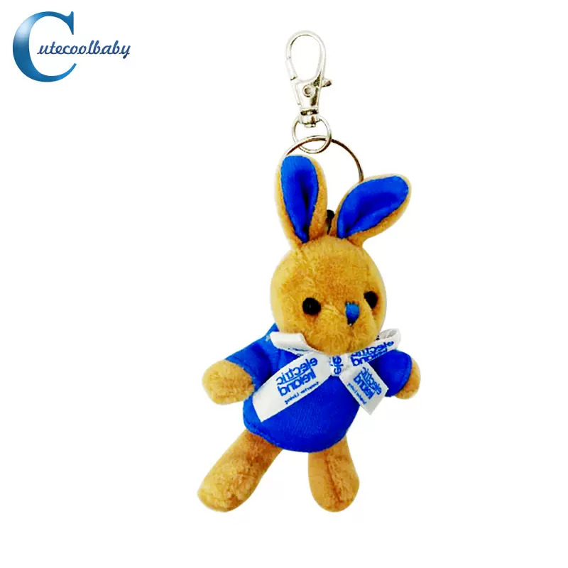 多功能屏幕擦毛绒小兔子屏幕清洁玩具8CM毛绒包包挂件厂家批发