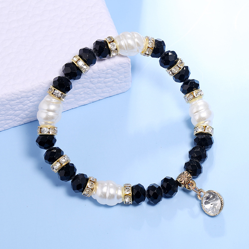 Fashionable Simple Exquisite Diamond Beaded Bracelet display picture 7