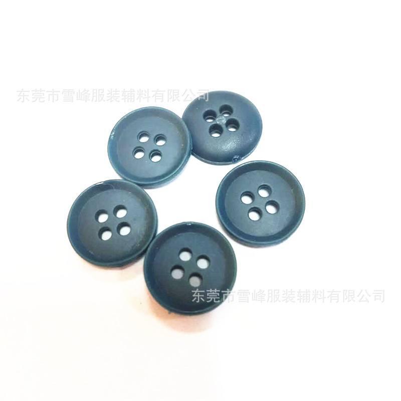 四孔纽扣塑胶仿金属钮扣镀金色银色复古纽扣塑料钮扣