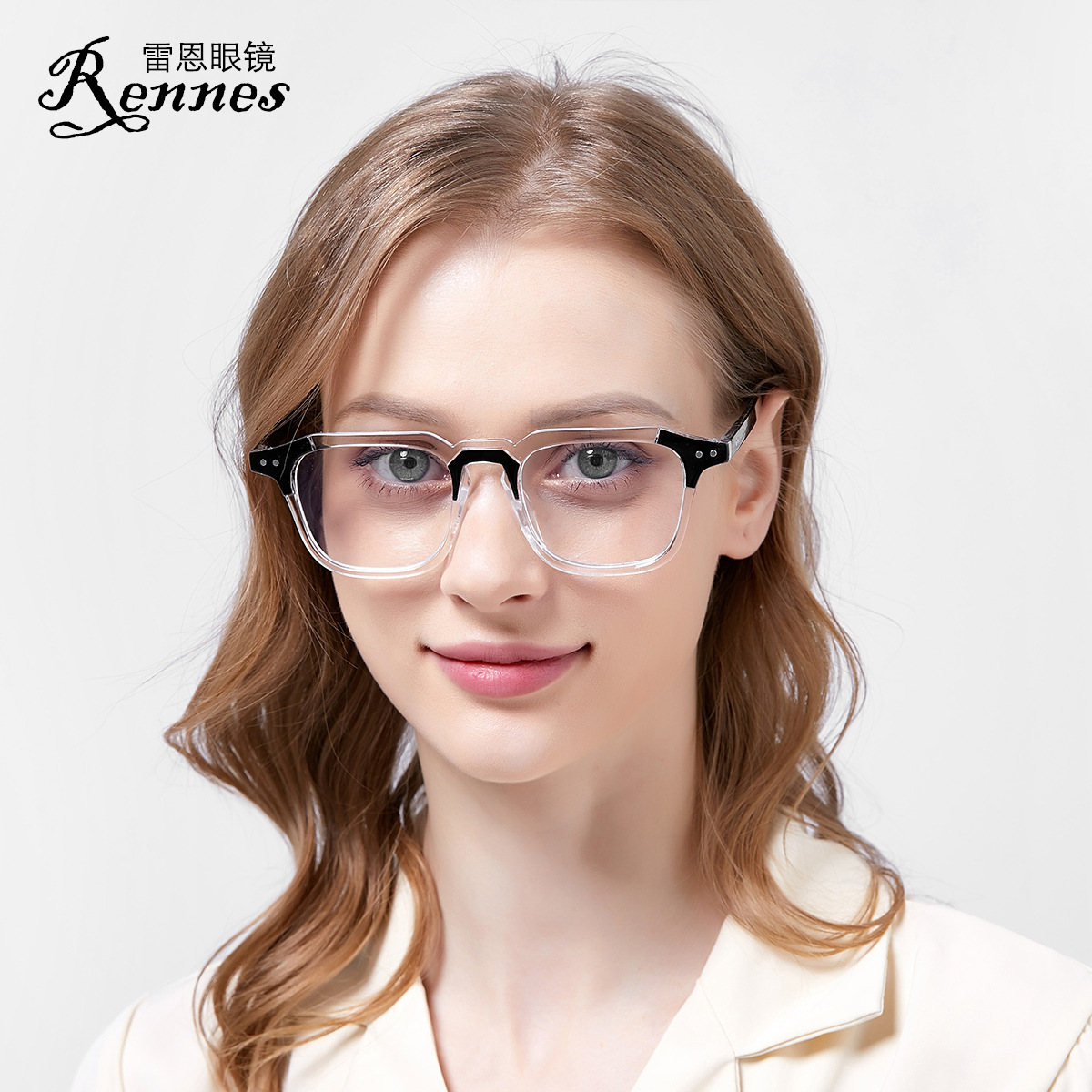 2020 nuevo marco de gafas retro coreano moda cuadrado gafas lisas hombres y mujeres gafas de tiro callejero marco 3327ZN