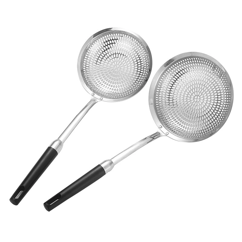 Quanta 304 stainless steel household colander, noodle scoop, frying pan, hot pot line leakage, dumpling filter leakage
