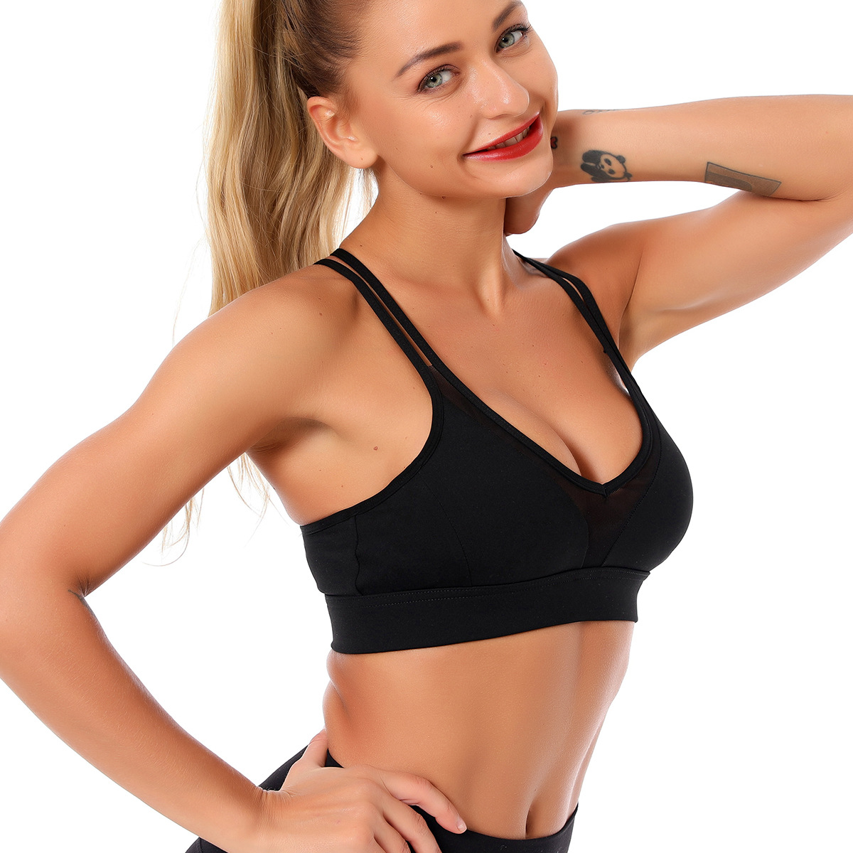 Criss cross back sports bra NSNS47264