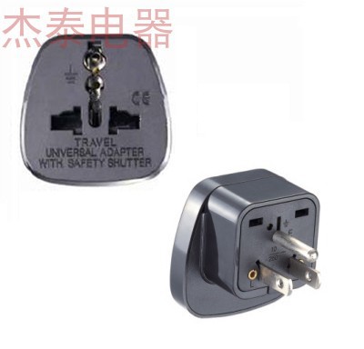 美规大面板转换插头 带安全门台湾转换插头 加拿大泰国电源转换器