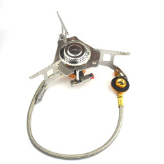 Windproof Camping Stove Outdoor Electronic Ignition Portable Outdoor Stove Accessories Gas Canister Burner