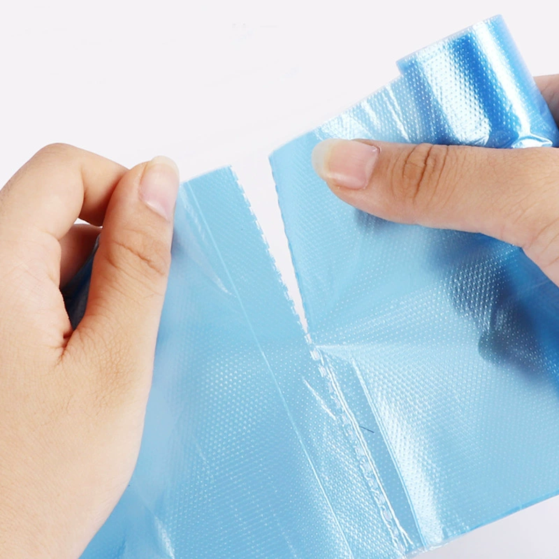 Garbage bag for home use, handheld vest, big plastic black garbage can, increased thickness