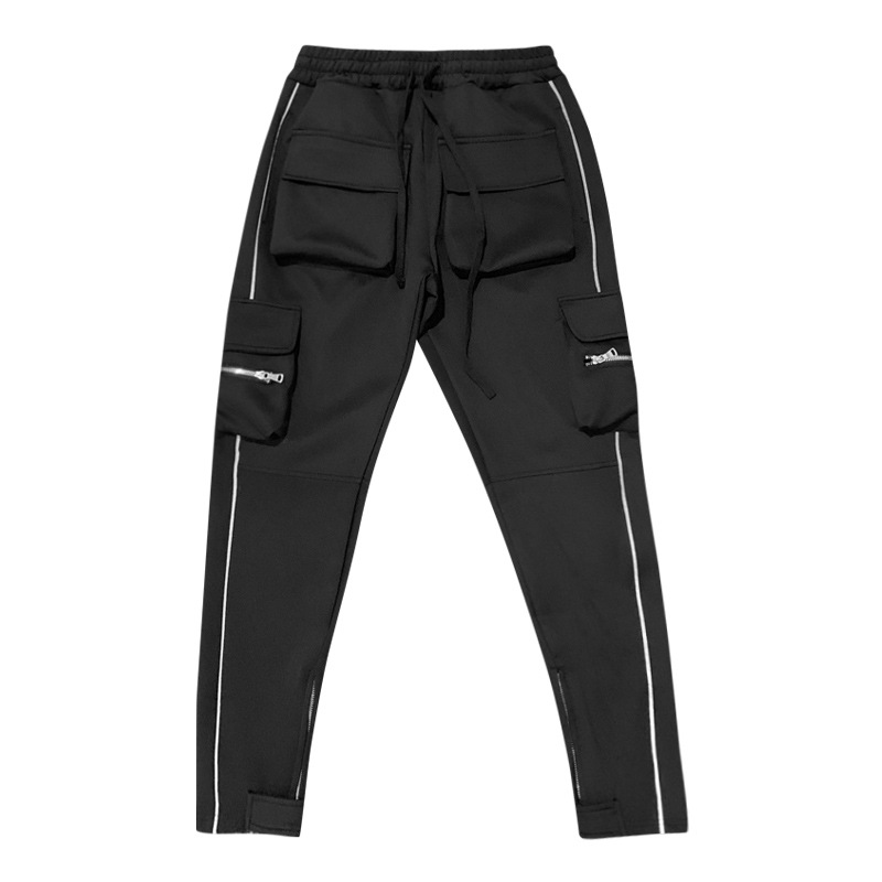 Foreign Trade Spring and Autumn Season Men's Casual Pants Fashion Brand Large Straight Leg Sports Pants Men's Multi Pocket Small Foot Pants