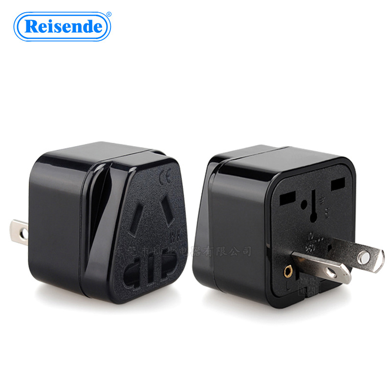 新国标澳规澳标澳洲澳式 圆扁孔转英规美规澳规转换插头 WK-17