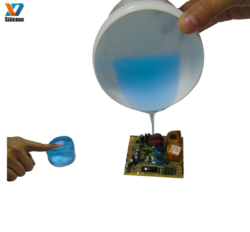 LED电子灌封硅凝胶 可导热可加温凝胶