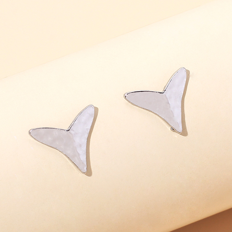 3g Weight Earrings Classification Wedding, Travel, Birthday, Festival Occasion Women'S Gender Gold, Silver Color Fashion Retro Triangle Arrow Earrings 1