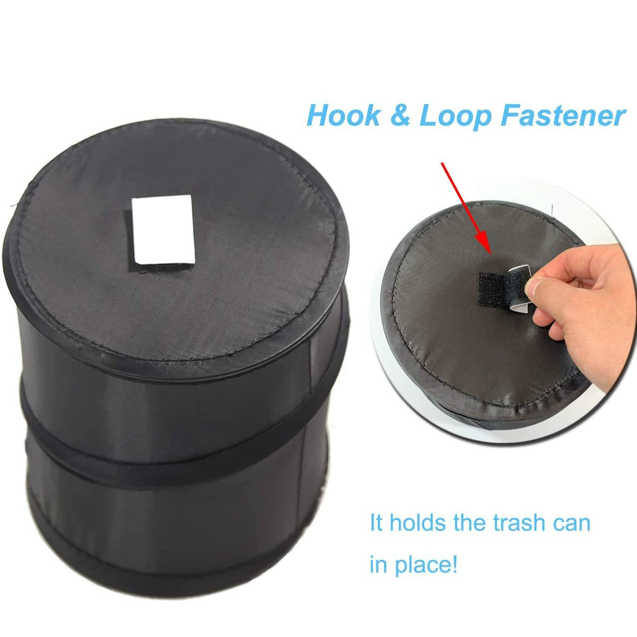 Waterproof foldable handheld garbage can