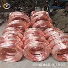 0.8 0.9 1.0-6mm T2高纯紫铜线调直小铜棒加工定制压扁铜线