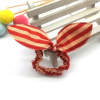 Rabbit ear hair head jewelry new hair ring hair circles with rubber band 2 yuan shop head flower jewelry manufacturer