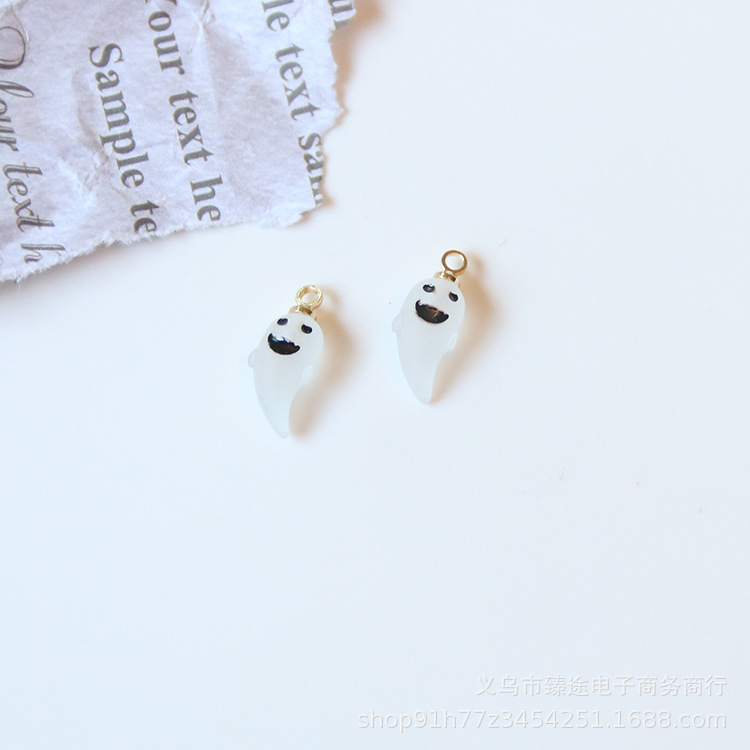 Title 5, Halloween Mini Frosted Little Ghost Pumpkin Ste...