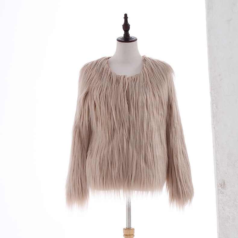 Women's imitation fur coat imitation fur coat_voghion.com