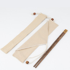 Processed custom chopsticks cotton and linen bags chopsticks spoons cutlery bags storage bags chopstick sets drawstring pockets