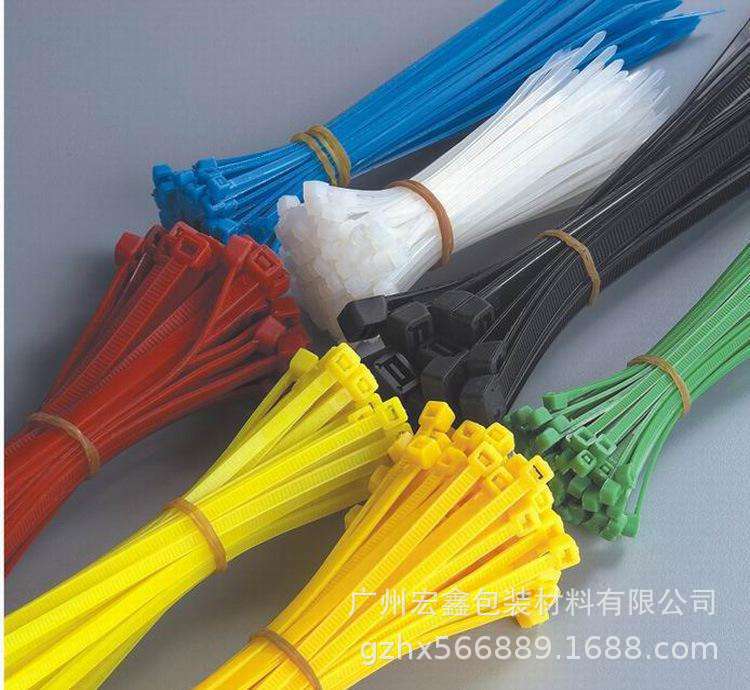 现货批发尼龙扎带厂家黑色白色自锁式尼龙扎带束线带