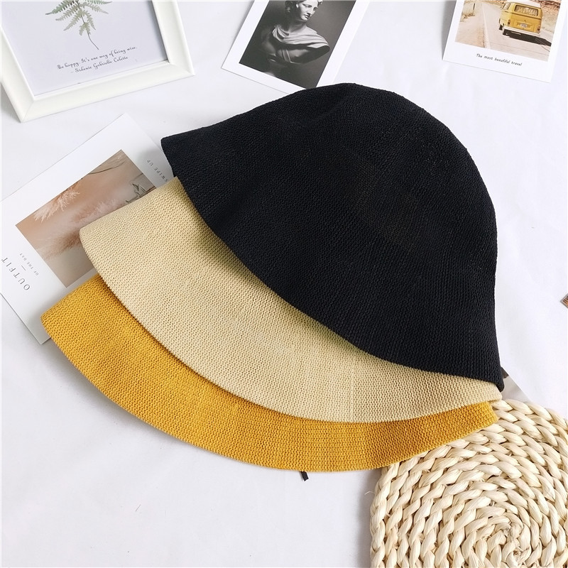 Potted Plant Hat Hat Female Summer Korean Version Of The Tide Wild Fashion Net Red Japanese Thin Bucket Fisherman Hat Sun Hat Nihaojewelry display picture 5