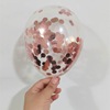 Colored paper, transparent nail sequins, balloon, decorations, wholesale, 5inch