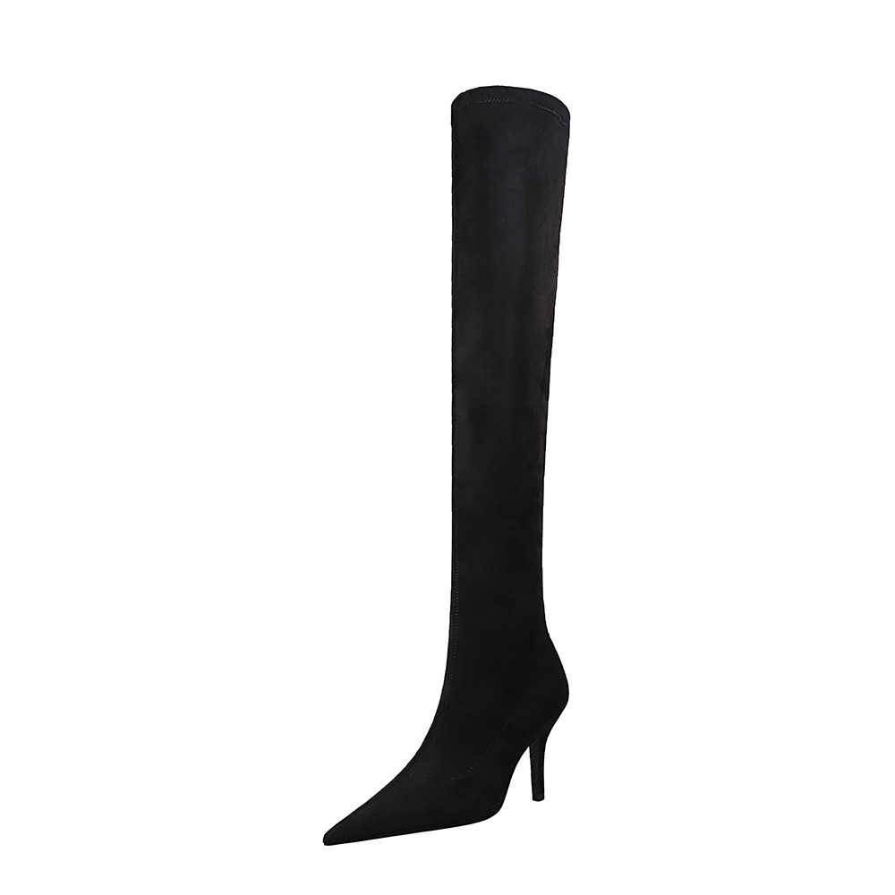9822-2 in Europe and the contracted wind winter boots show thin glass with suede sexy high-heeled tines knee-high boots
