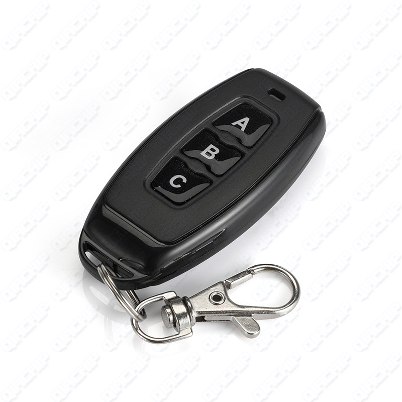 无线遥控器学习码EV1527小辣椒三键ABC遥控器RF433M射频发射器