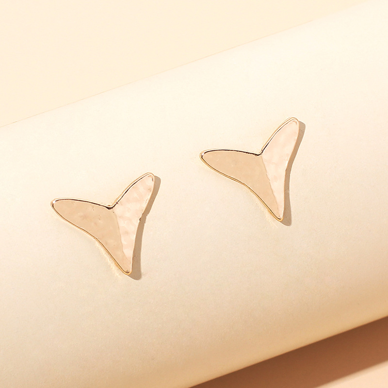 3g Weight Earrings Classification Wedding, Travel, Birthday, Festival Occasion Women'S Gender Gold, Silver Color Fashion Retro Triangle Arrow Earrings 2