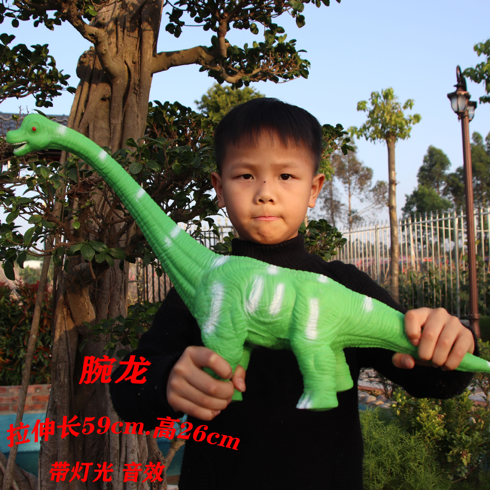 包邮仿真软胶恐龙玩具大号发声恐龙儿童霸动物模型套装地摊热卖