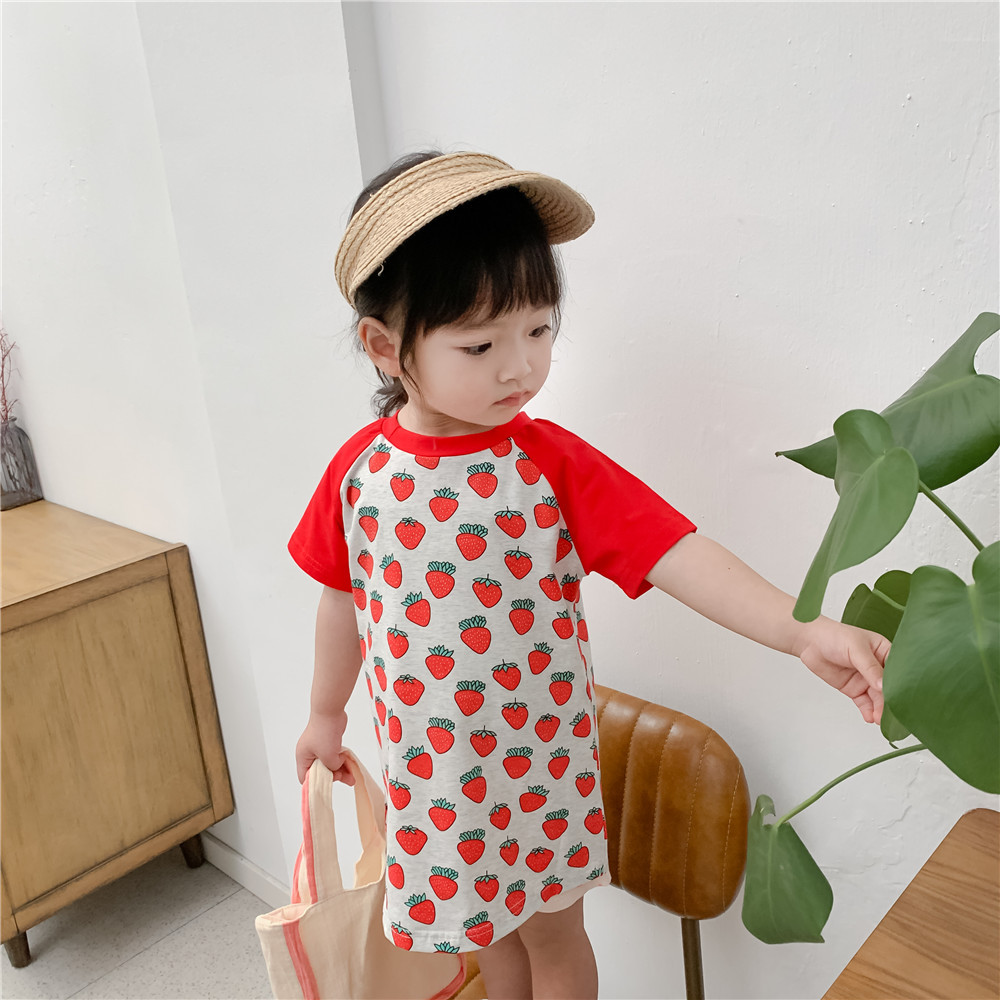 Strawberry T-Shirt Dress Image 8