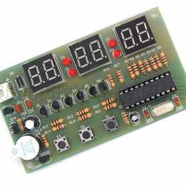 ICSK058A AT89C2051 数字钟套件  多功能6位电子钟DIY散件