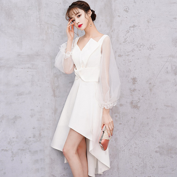 white evening dress