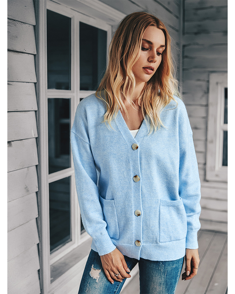 women's autumn and winter stand alone knit sweater jacket WHOLESALE NSKA221