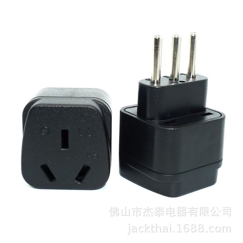 AS-12A中国插座转意大利插头,澳洲转乌拉圭插头,澳规转意规