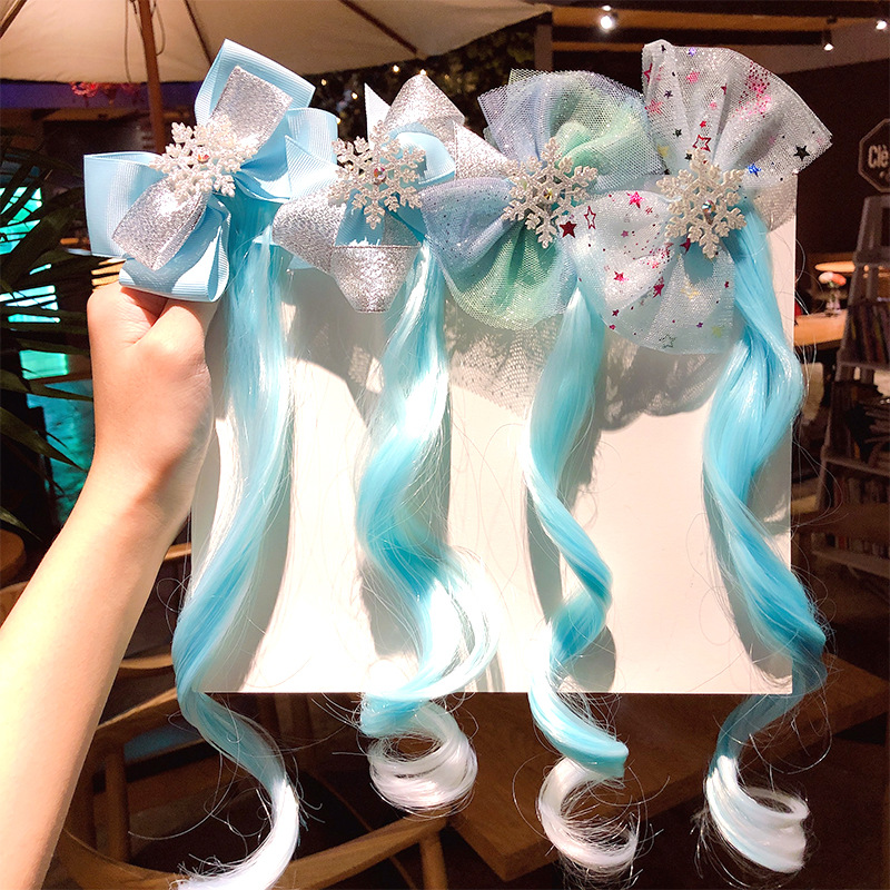 Korean New Cute Wig Children Bowknot Cheap Hairpin Wholesale display picture 2