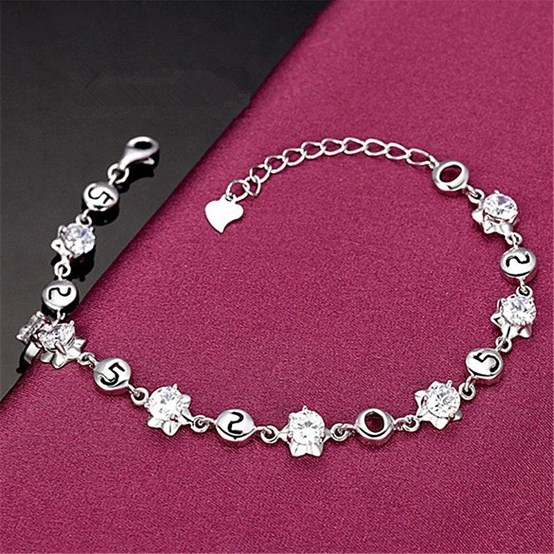Серебряное покрытие браслета для женщин оптом Taobao 520 Я люблю твой браслет женская версия корейская смешанная партия