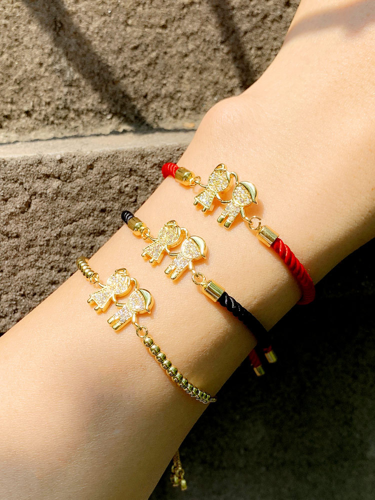Bracelet Original Design Japanisches und koreanisches Paar Armband Jungen Mdchen Diamant rotes Seil Armband Schmuck Frauen brc23picture2