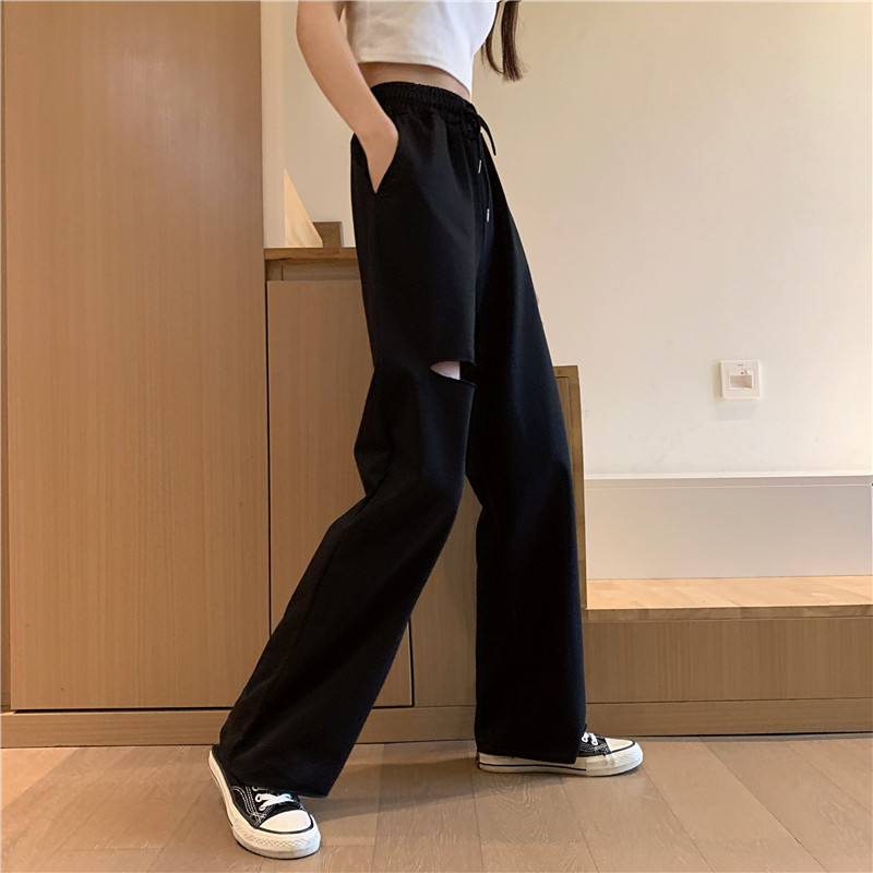 Damen Freizeithose Aus Baumwolle Mit Gummizug Für Den Sommer_voghion.com
