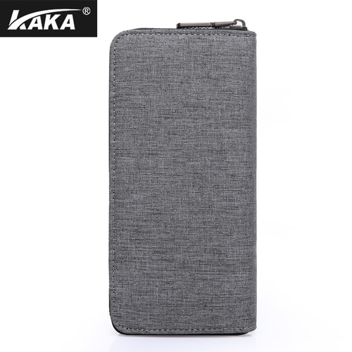 Kaka new wallet men's long Oxford cloth hand-held young men's simple fashion student Korean wallet