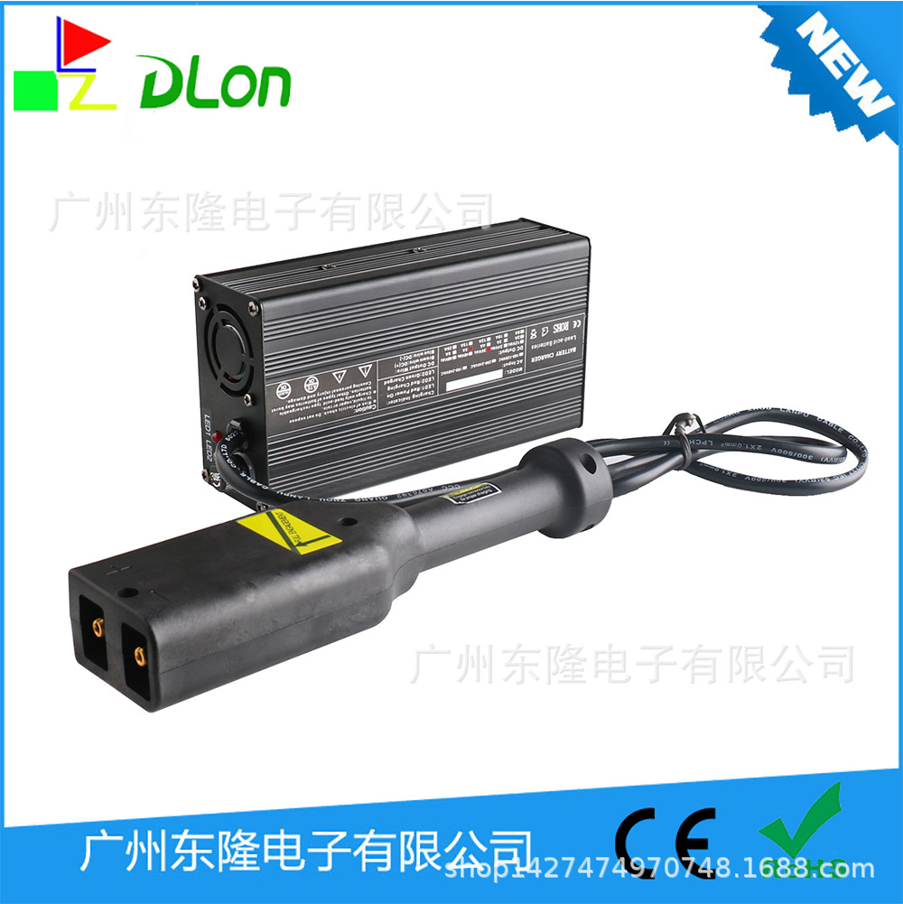 厂家直销铅酸充电器36V5A平角头高尔夫球车充电器36V5A