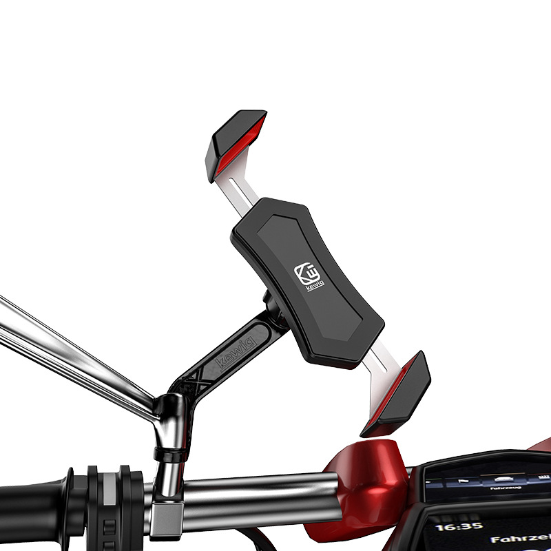 跨境新款不锈钢对角自行车手机支架 户外骑行摩托车导航手机支架