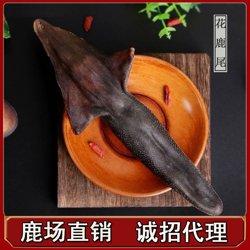 鹿尾巴男性鹿尾干精吉林骨切片炖汤鹿鞭泡酒吉林梅花鹿尾新鲜